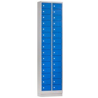 Steel Mini Locker with 30 compartments (Blue doors)